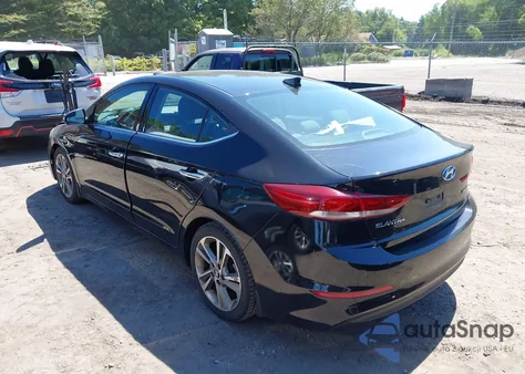 2017 Hyundai Elantra Limited из США, поврежденный, VIN 5NPD84LF6HH167141